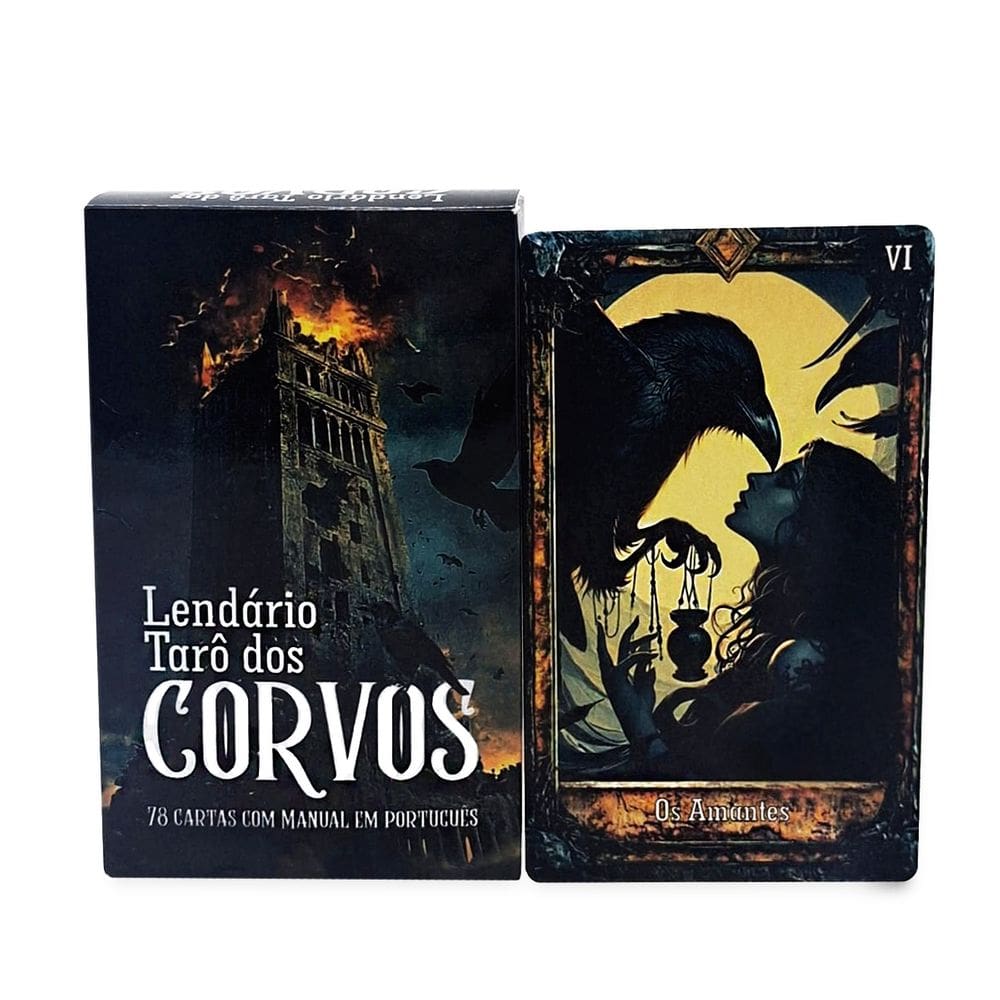 O Lendário Tarô dos Corvos 78 Cartas Com Manual em Português