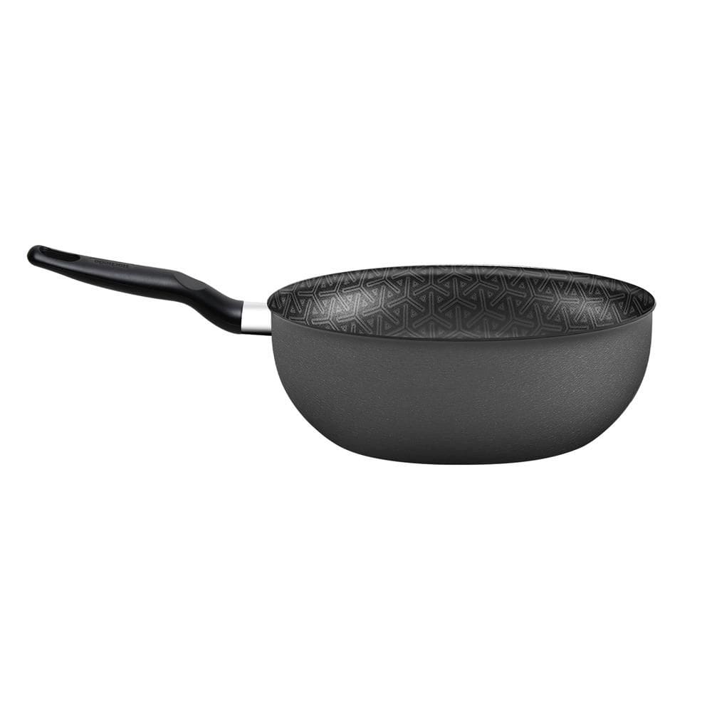 Frigideira Wok Rochedo Robusta Grafite 25cm