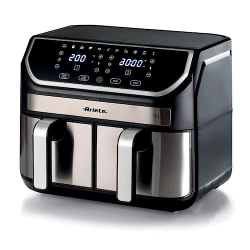 imagem-Fritadeira Air Fryer Dual com 9 Litros de Capacidade Metal Ariete 4625 com Cesto Duplo - 00C46250 - 110V