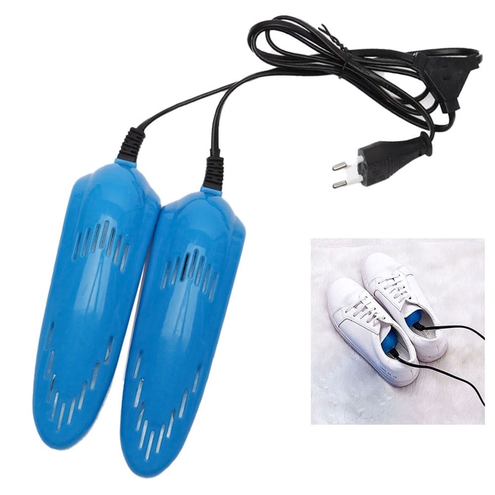 Secador de Sapato Eletrico Calçado Meia Pantufa Palmilha Previno Odor Higienico Desumidificador Esterilizador Compacto Mala Bolsa Viagem Limpeza
