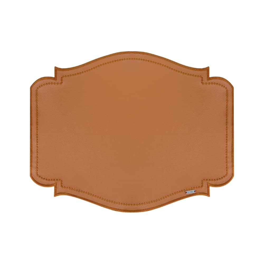 Lugar Americano Em Corino Skin 46X36cm Mameg Caramelo