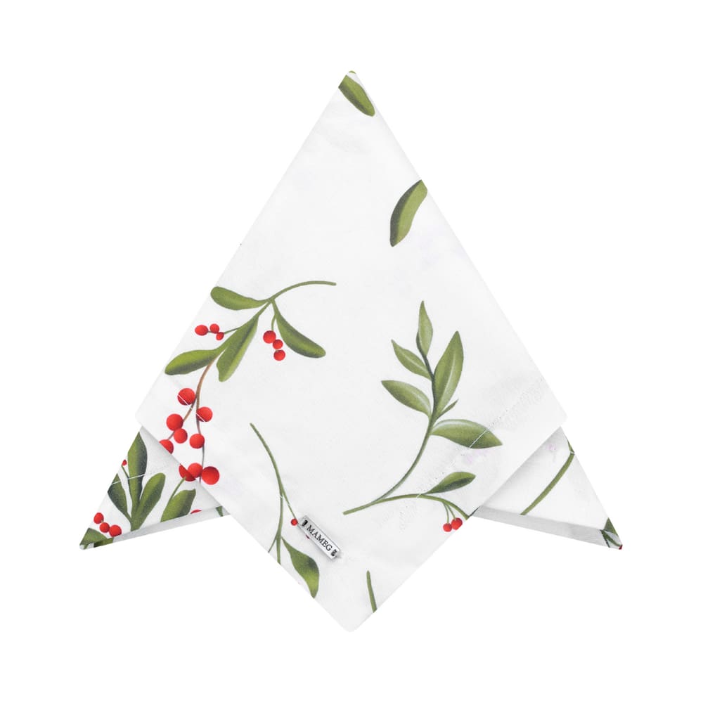 Guardanapo Em Algodão Xmas Foliage 40x40cm Mameg
