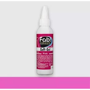 Corante Liquido em Gel Comestível Concentrado Soft Gel Fab 60g Pink