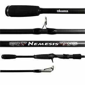 Vara Pesca Carretilha Okuma Nemesis Carbono 6`0" 1,83m 4-8 Lbs Inteiriça