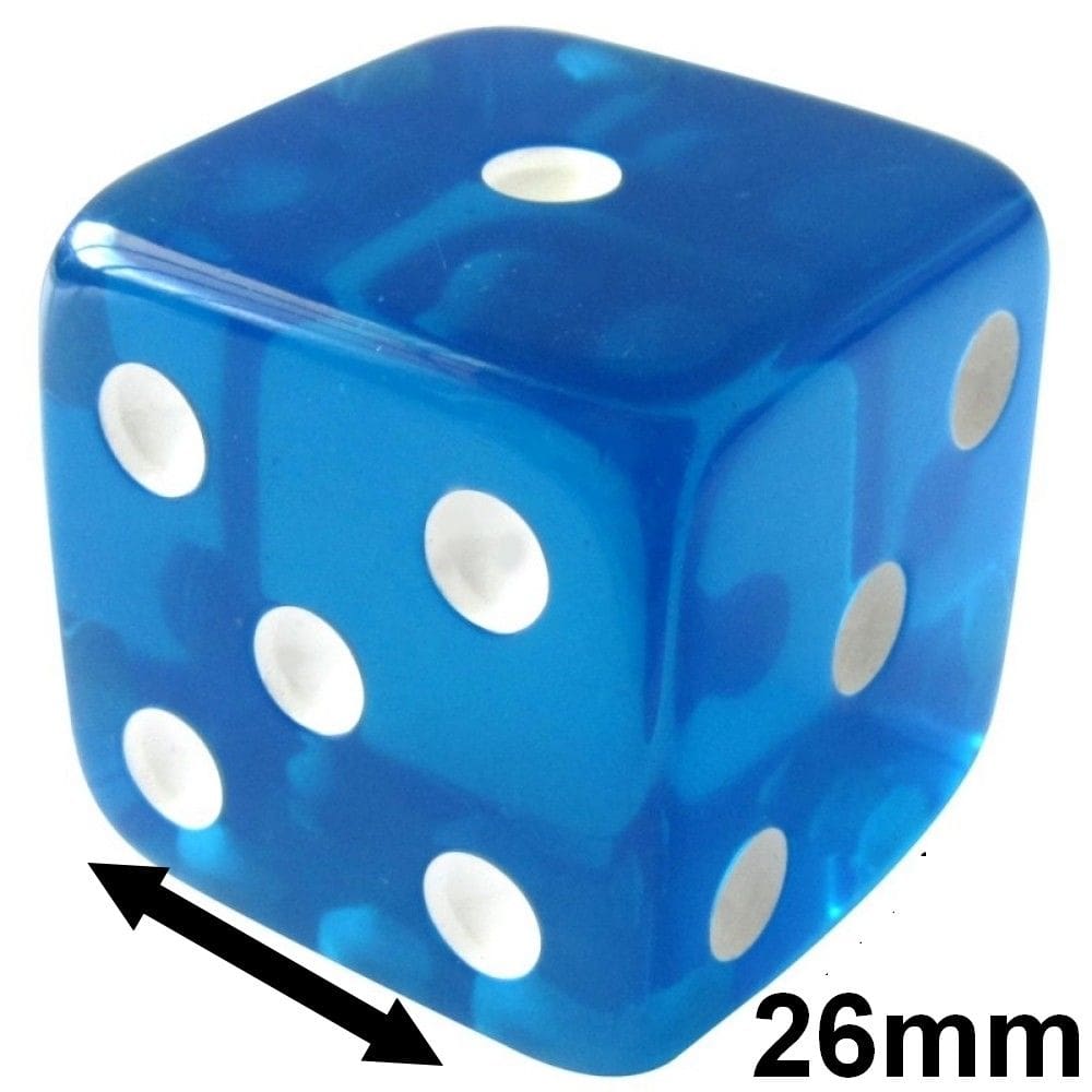 Jogo De Dado 26mm Azul Euclides Jordão - 1 Unid.