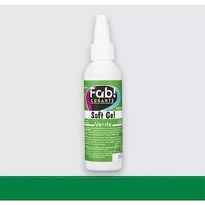 Corante Liquido em Gel Comestível Concentrado Soft Gel Fab 60g Verde