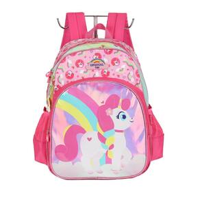 Mochila de Costas Luxcel Up4You Unicórnio Colorido Pink