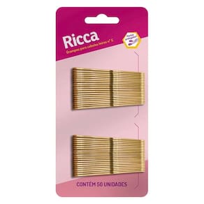 Grampo Para Cabelo Loiro Nº 5 Com 50 Unidades Ricca