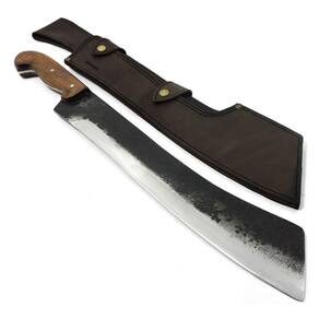 Facão Artesanal Gaúcho Aço Carbono C/ Bainha Lâm. - 39 cm.