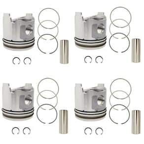 Kit 04 Pistão Com Anéis Yanmar 4tnv88 Medida 025