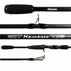 Vara Pesca Carretilha Okuma Nemesis Carbono 6`0" 1,83m 6-12 Lbs Inteiriça