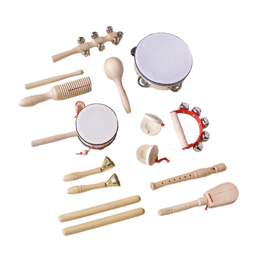 Conjunto de instrumentos musicais infantis Conjunto de tambor de sino manual para crianças