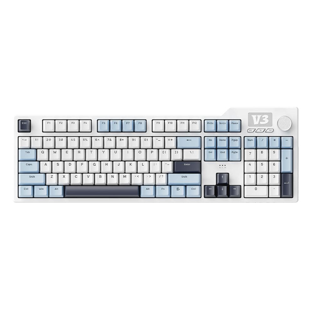 Teclado mecânico com fio AK35I V3 104 teclas full key hot swap