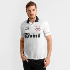 Camisa Corinthians Retrô Home 1995/96 Suvinil Masculina