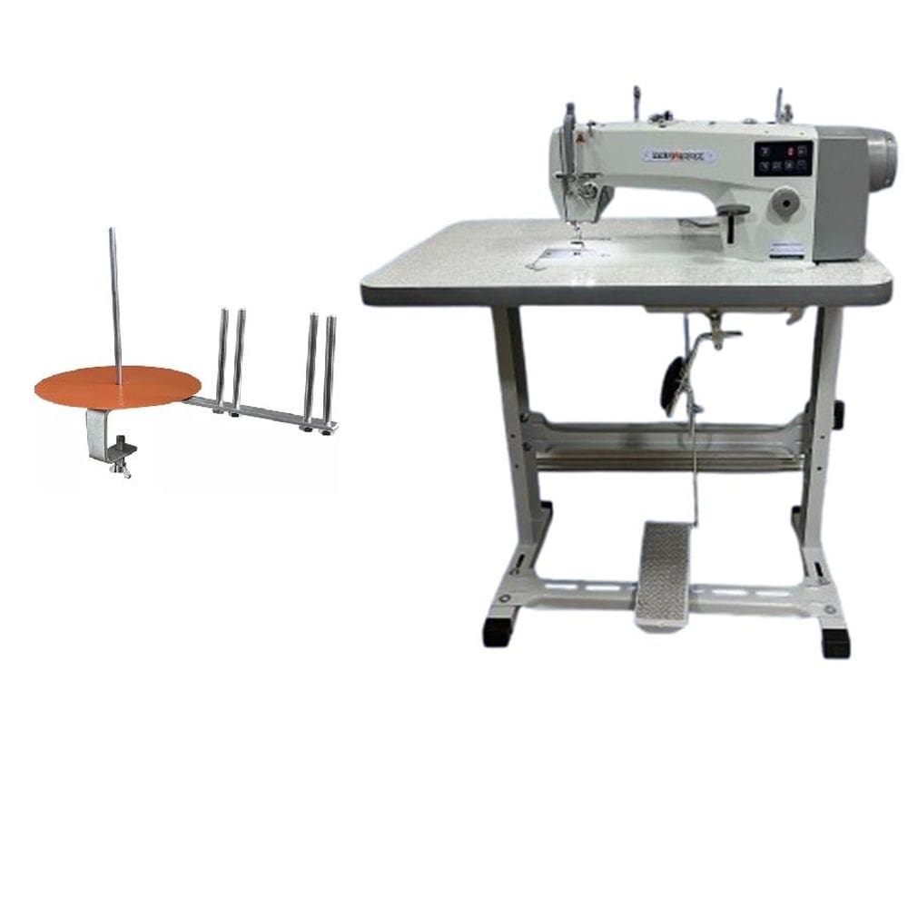 maquina Reta  Direc Drive 110v+sUPORTE+BANCADA 85CM
