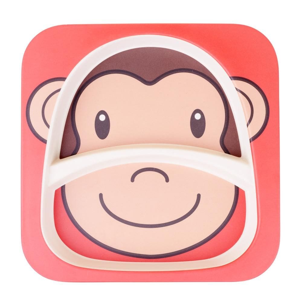 Prato com Divisórias 21cm Macaco Cazza