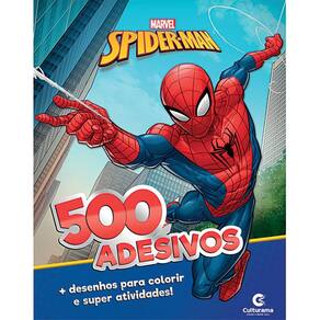 Livro 500 Adesivos Homem Aranha Culturama