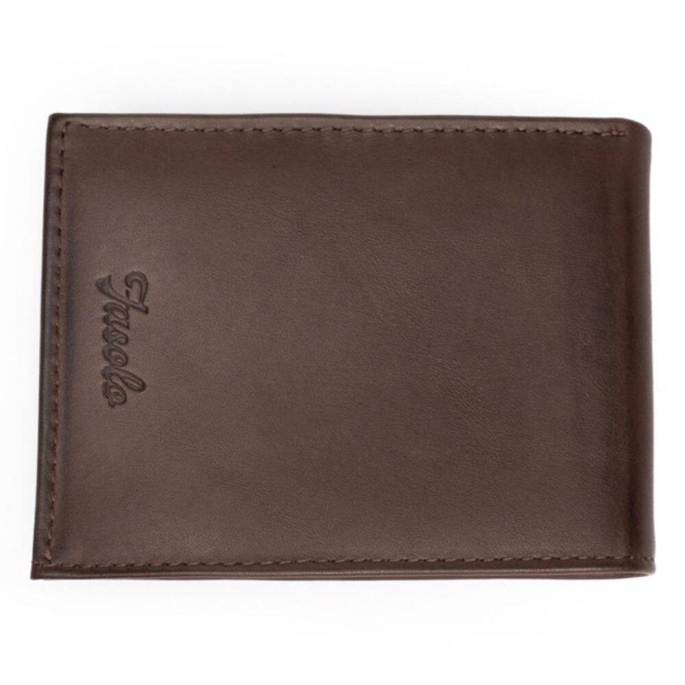 Carteira Fasolo Couro Masculina K777 - Marrom