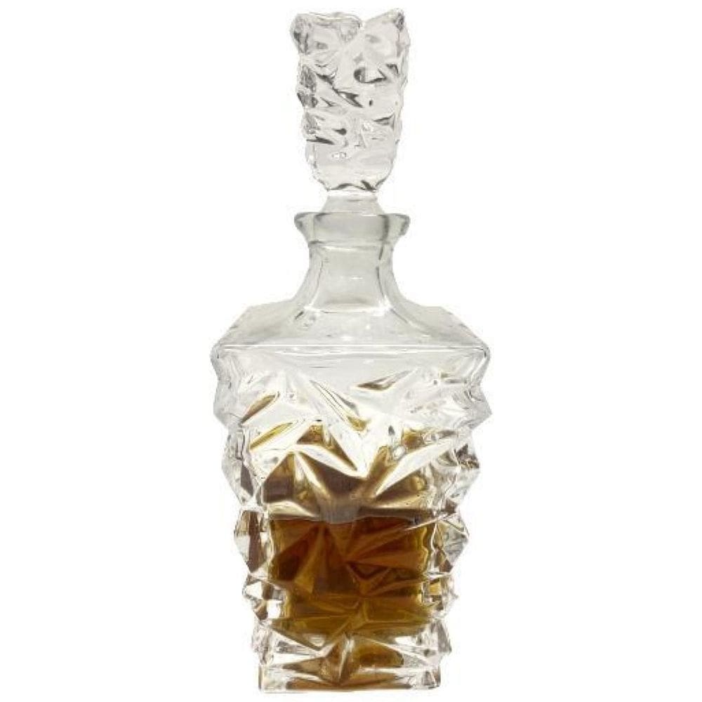 Garrafa Para Whisky Ou Licor Em Vidro Com Tampa