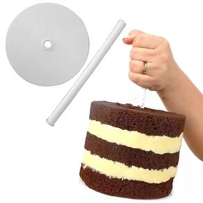 Guindaste Para Bolo Solrac com 2 Peças 16 cm - Conjunto Sobreposição de Tortas andar Confeitaria