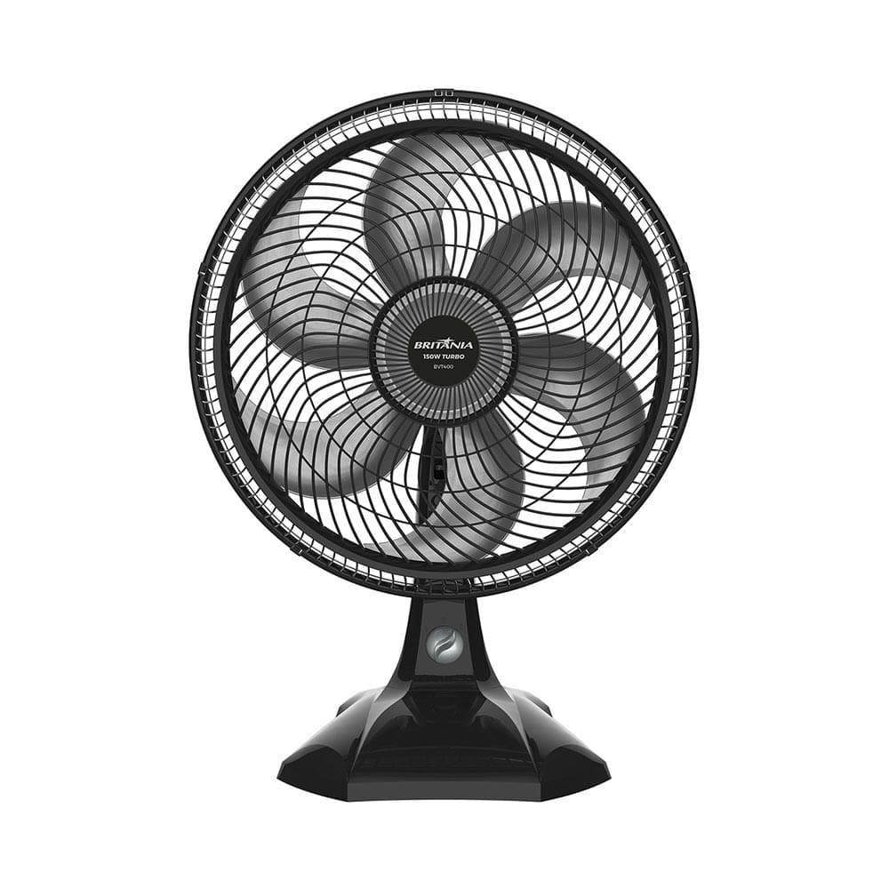 Ventilador 2 em 1 Mesa/Parede Britânia 40cm BVT400 Maxx Force Turbo Preto 220V