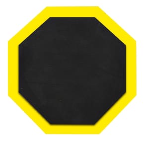 Pad Estudo Bateria Praticável de Treino Amarelo 12 Pol