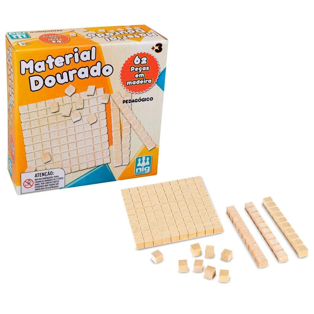 Material Dourado 62 Peças 426 Nig Brinquedos