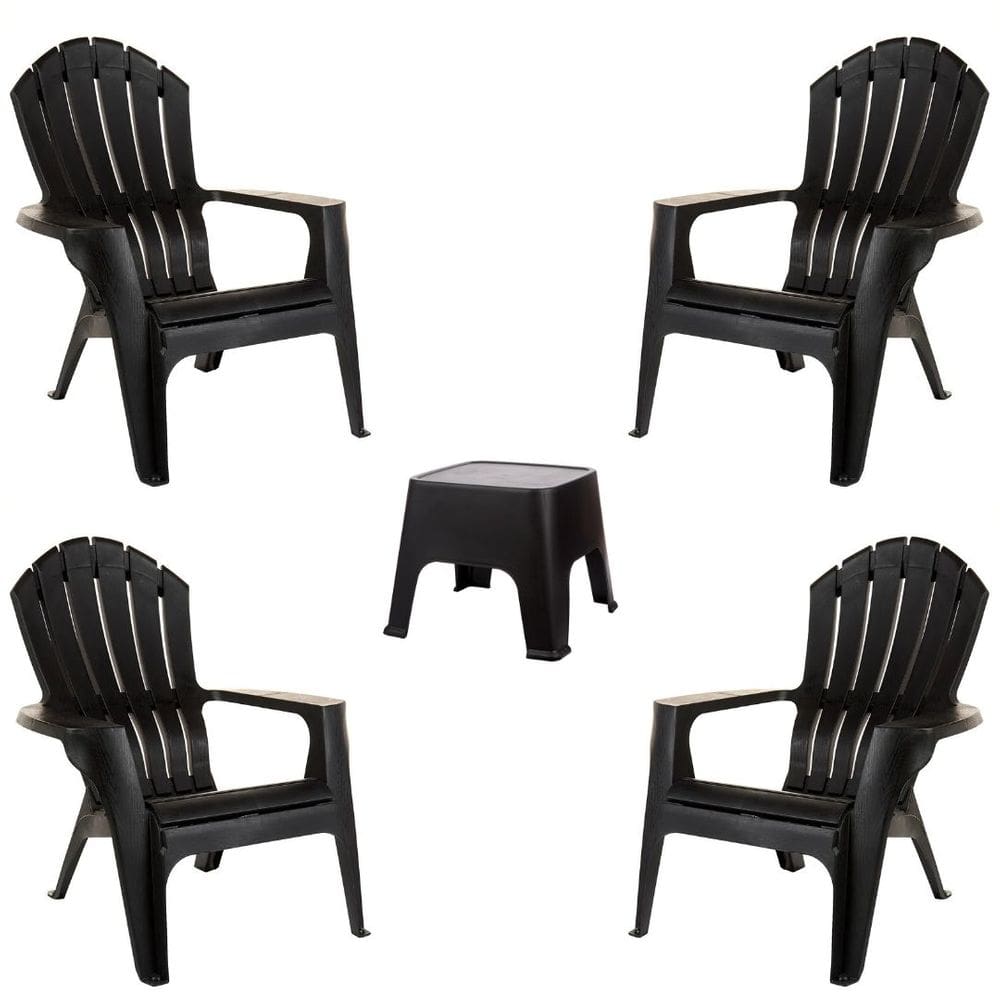 Conjunto 4 Poltronas Miami + Mesa Sunset Jardim Piscina