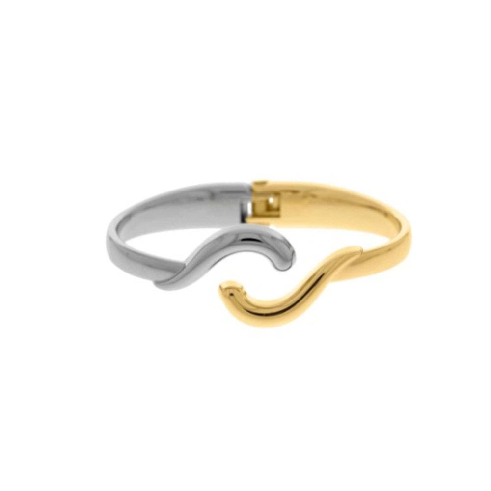 Bracelete Simétrico - Banhado em Ouro e Prata
