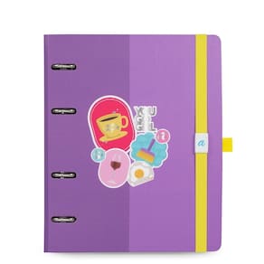 Caderno Argolado A5 ótima Meu Apartamentinho Lilás