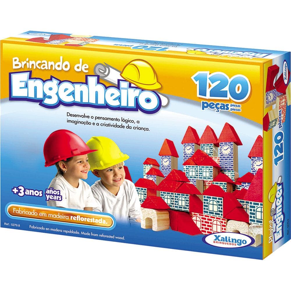 Blocos de Montar 120 Peças Brincando de Engenheiro 5279.8