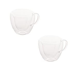 Xícara De Chá Ou Café 230ml Vidro Com Parede Dupla Lyor