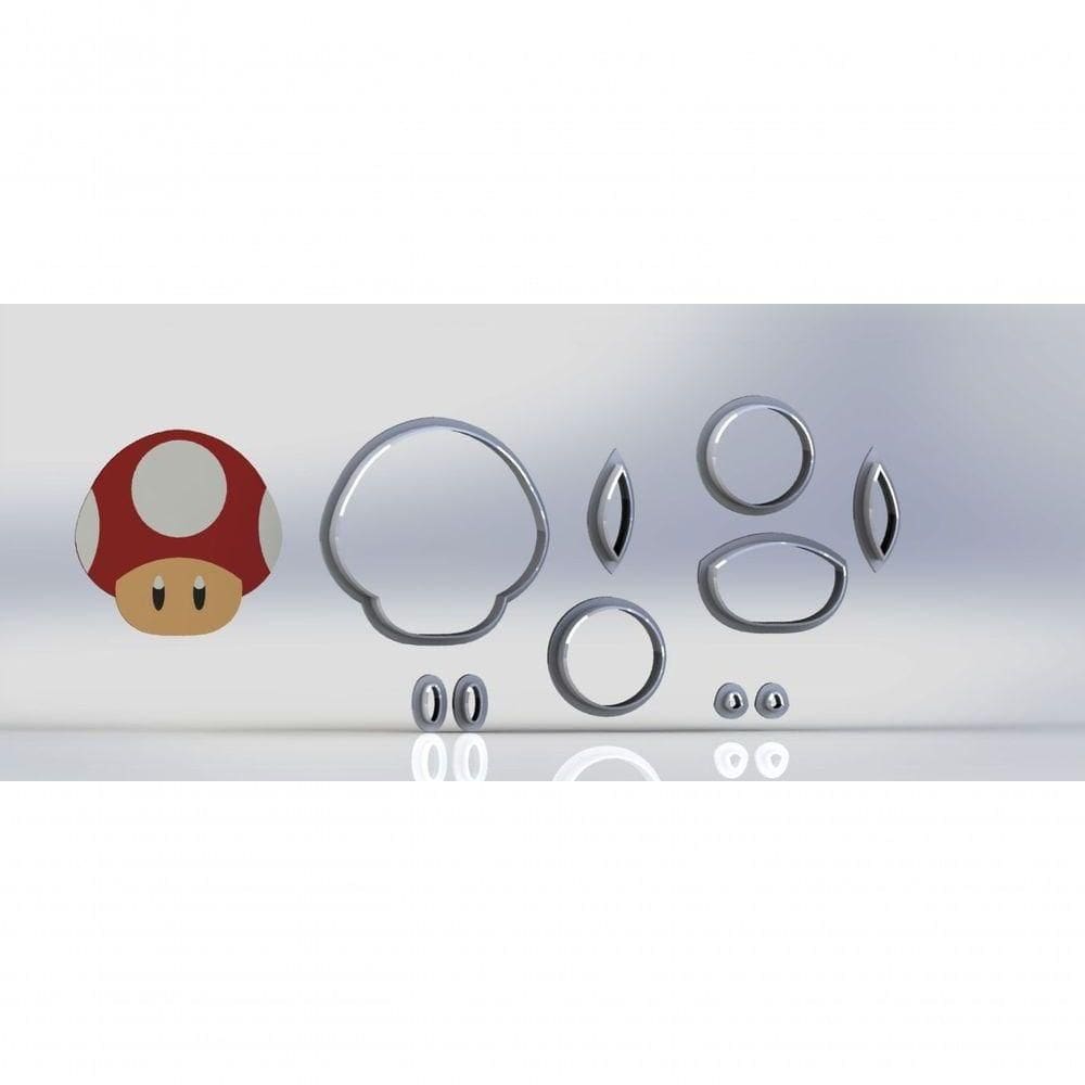 Cortador Super Mario - Toad - Modular 5 Cm