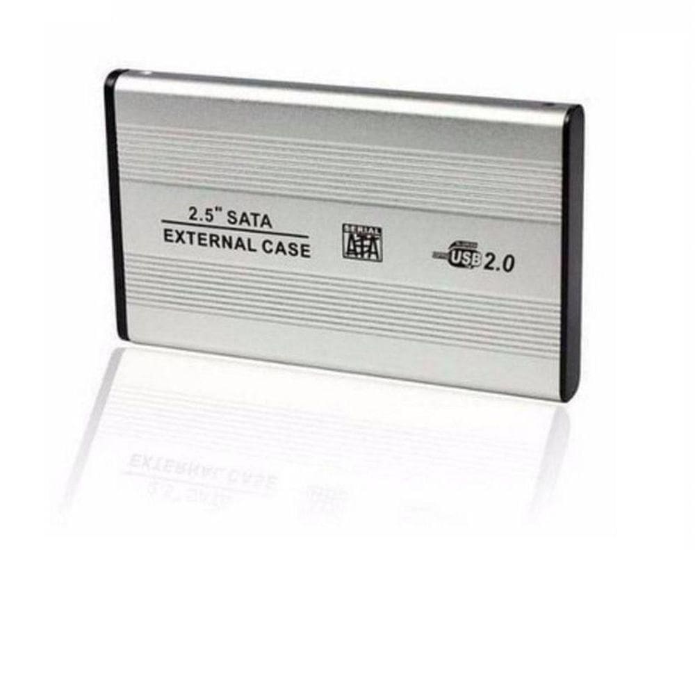 Case Em Aluminio Hd 2.5 Notebook Sata P/ Usb 2.0 - Prata
