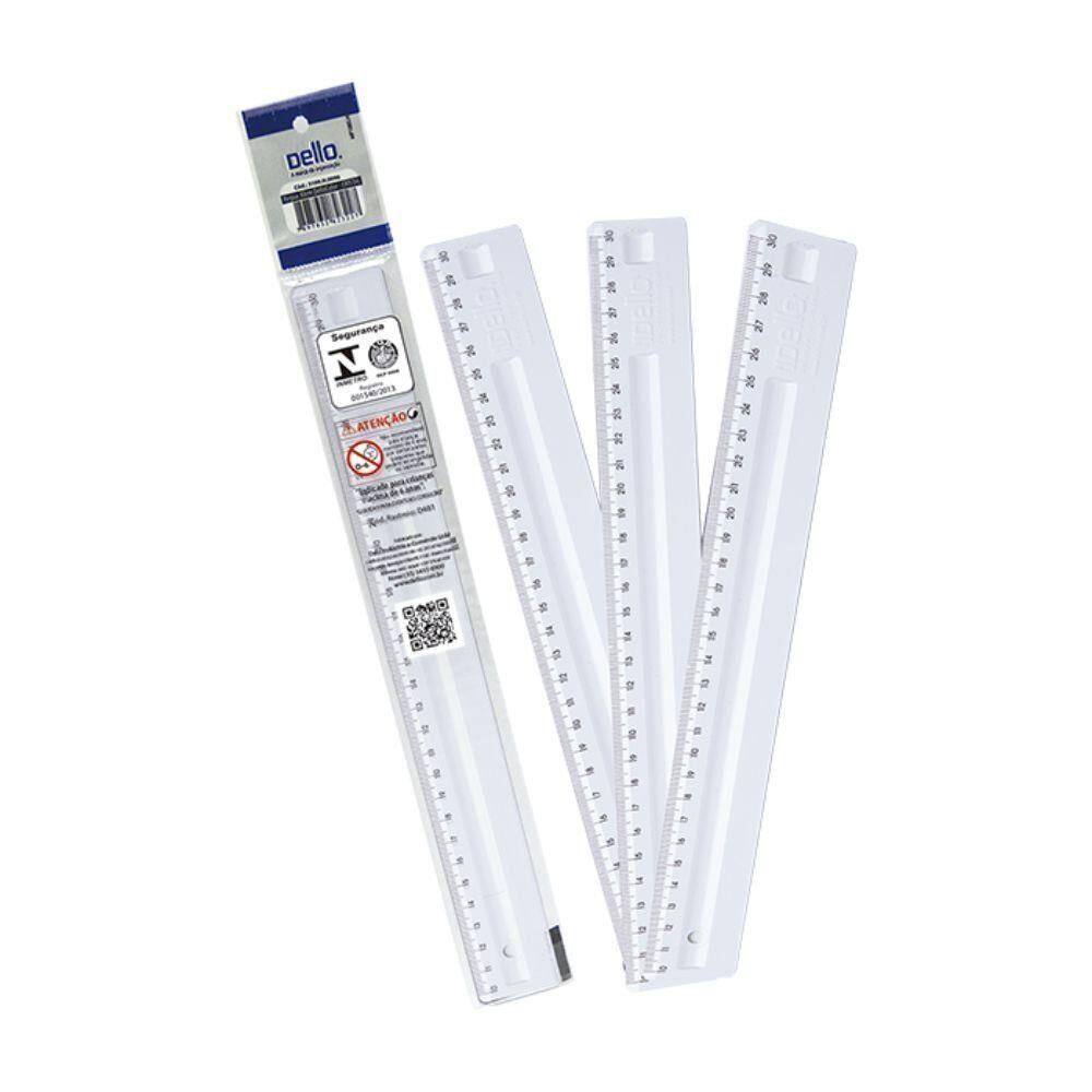 Régua 30cm Dello Cristal