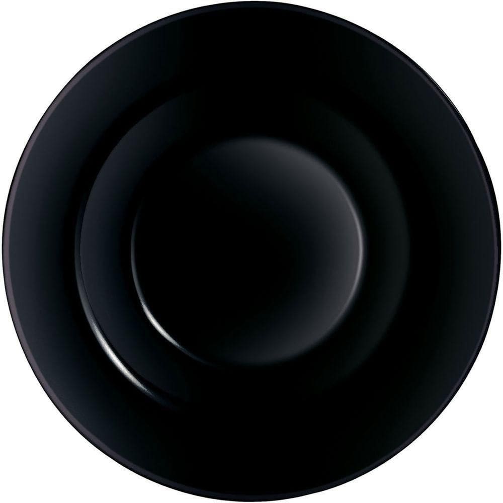 Luminarc Friend`S Time Prato Pasta 4X28X28Cm Vidro Temperado Preto