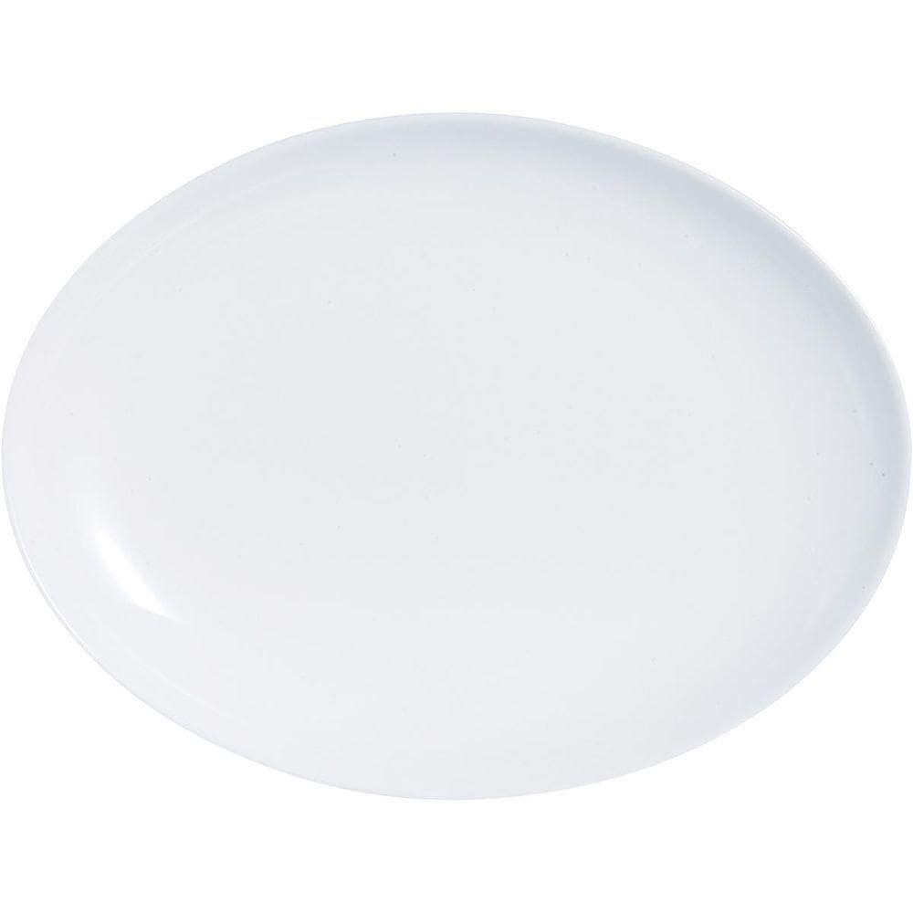 Luminarc Diwali Prato 3X25X33Cm Vidro Temperado Branco Oval