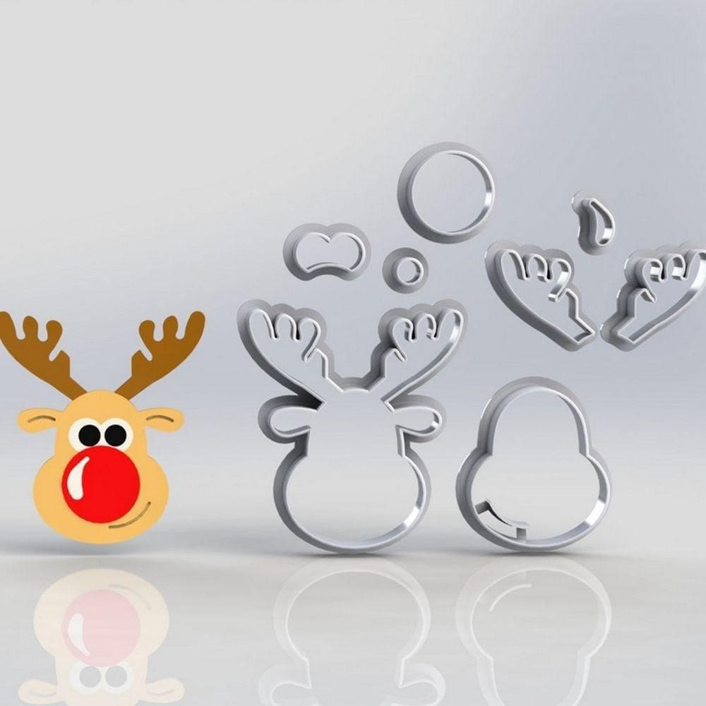 Cortador Natal Alce Modular Tamanho 6cm