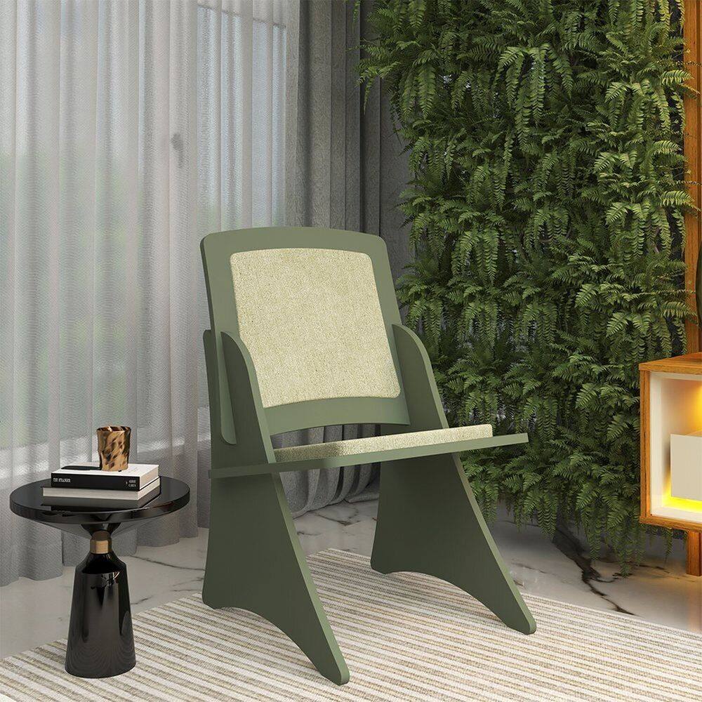 Poltrona Madrid para Sala de Estar Moderna Verde