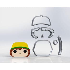Cortador Stranger Things Dustin Funko Modular Tamanho 5cm