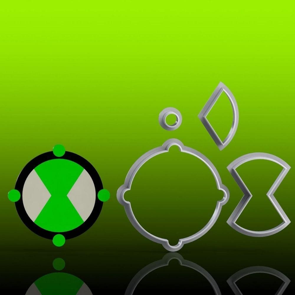 Cortador Ben 10 Omnitrix Mod 2 Modular Tamanho 5cm