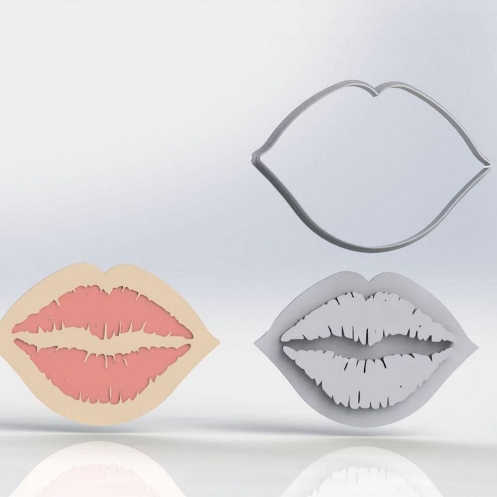 Cortador Boca Beijando (Marcador e Cortador) Tamanho 10cm
