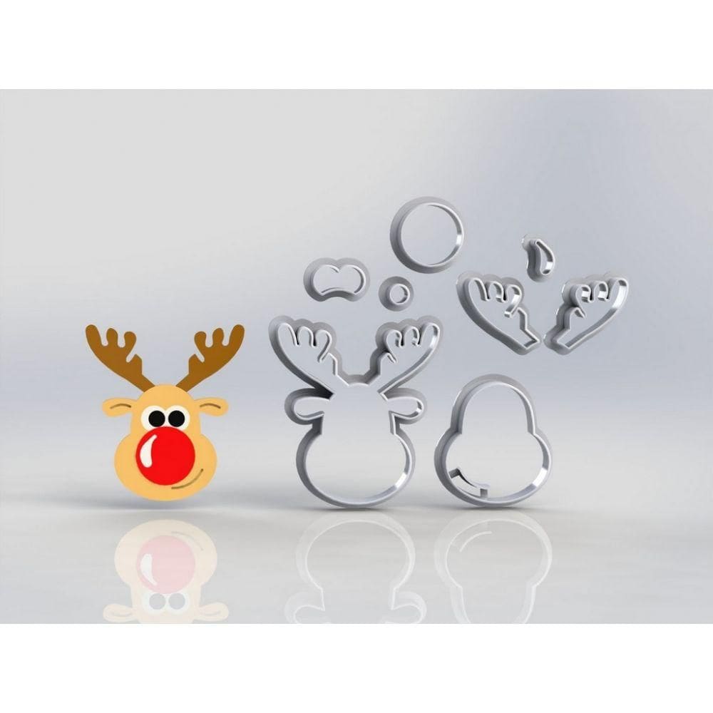 Cortador Natal Alce Modular Tamanho 7cm