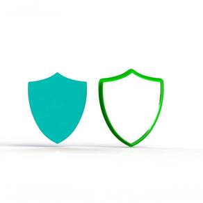 Cortador Escudo Simples (Distintivo Polícia) 6 Cm