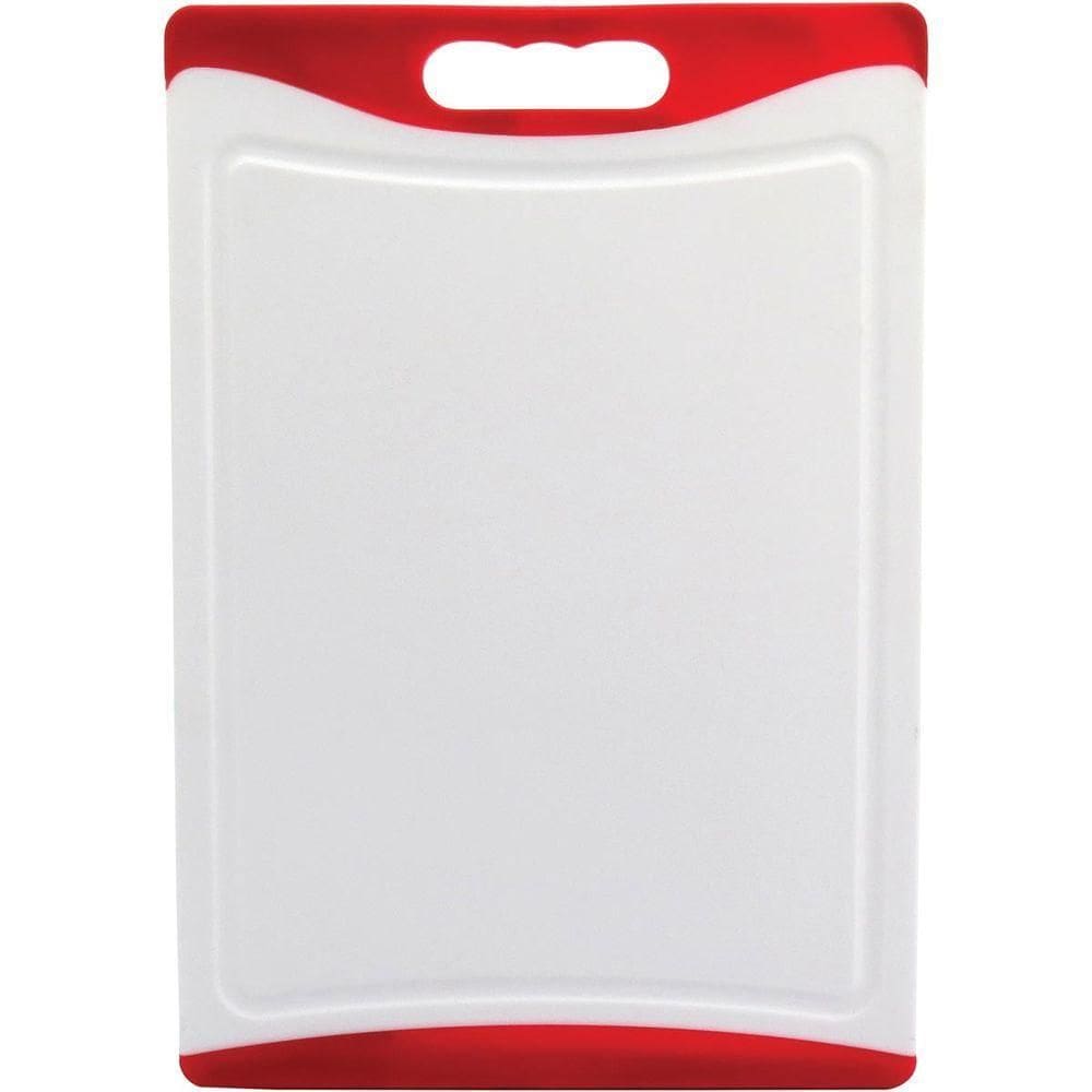 Tábua Culinária 1X36X25Cm Plástico Vermelho Antiderrapante