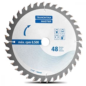Disco De Corte 7.1/4" 48 Dentes Tramontina P/ Serra Circular