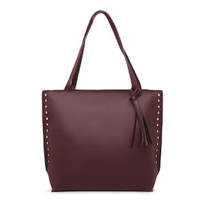 Bolsa Grande Sacola Feminino Com Zíper Detalhes Laterais E Alça De Ombro