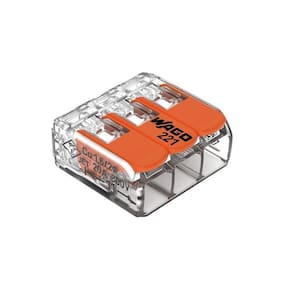 Conector Emenda Compacto Wago 221-413 - 3 Pólos Até 4mm²