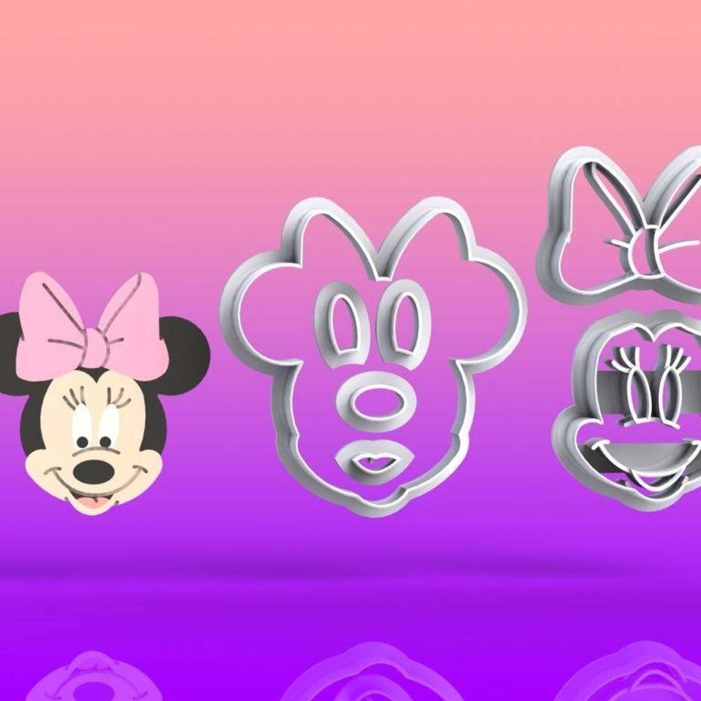 Cortador Minnie Modular Tamanho 6cm
