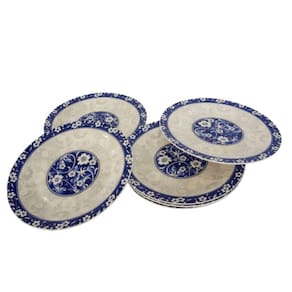 Prato Sobremesa Avulso Porcelana Blue Garden 19.50cm
